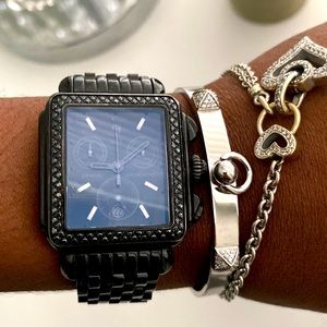 Black Michele Deco watch (Rare)